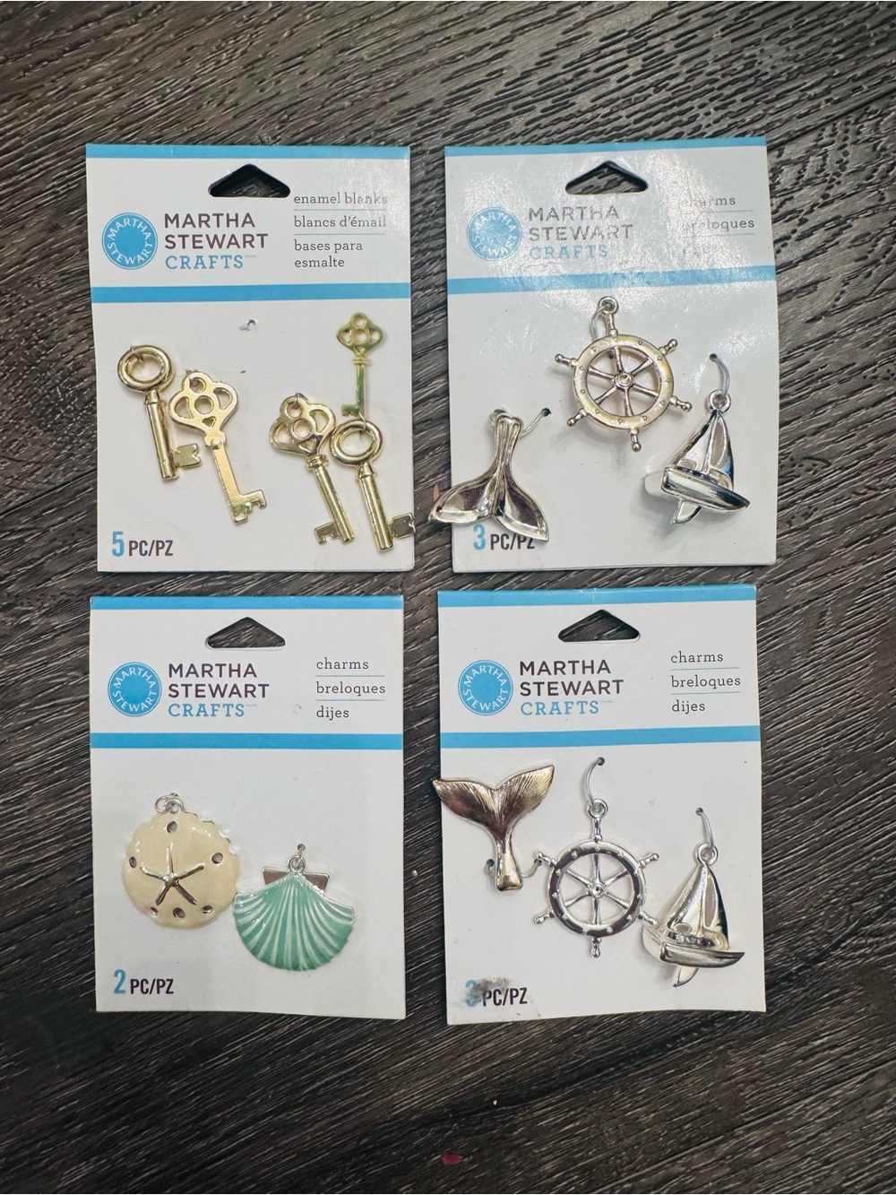 Silver and gold plated charms - brand new!